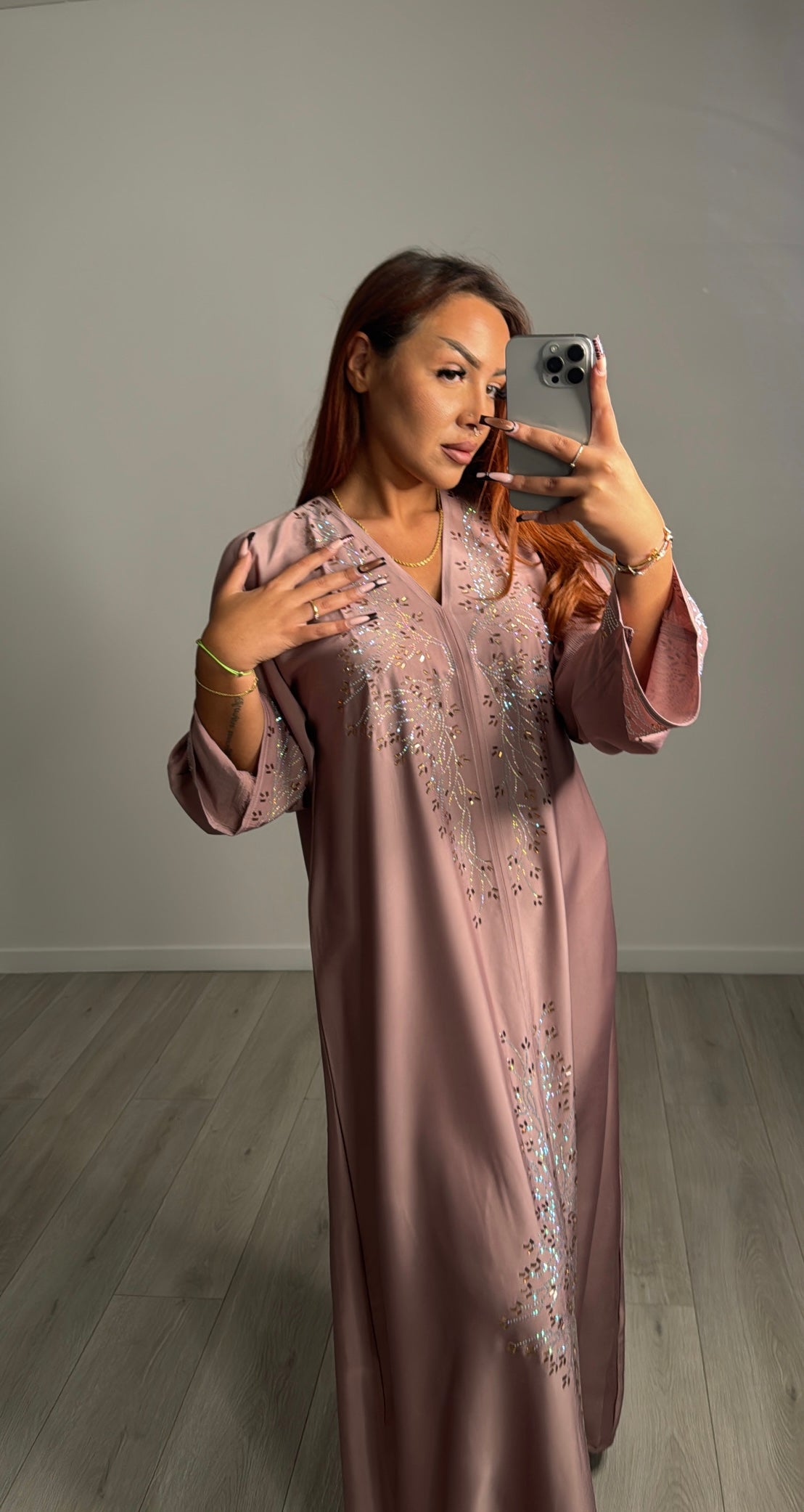 Abaya Cristal Rose