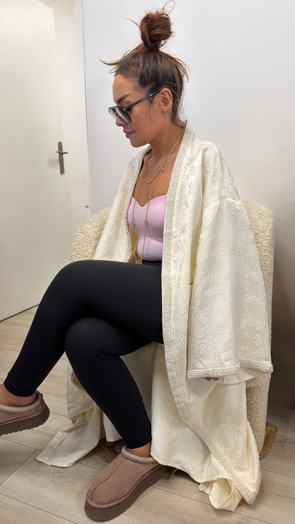 Kimono Brocart & Sous-Abaya – Collection Ramadan 🌙