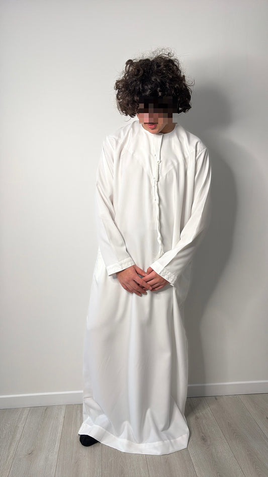 Qamis en coton – Emirati BLANC