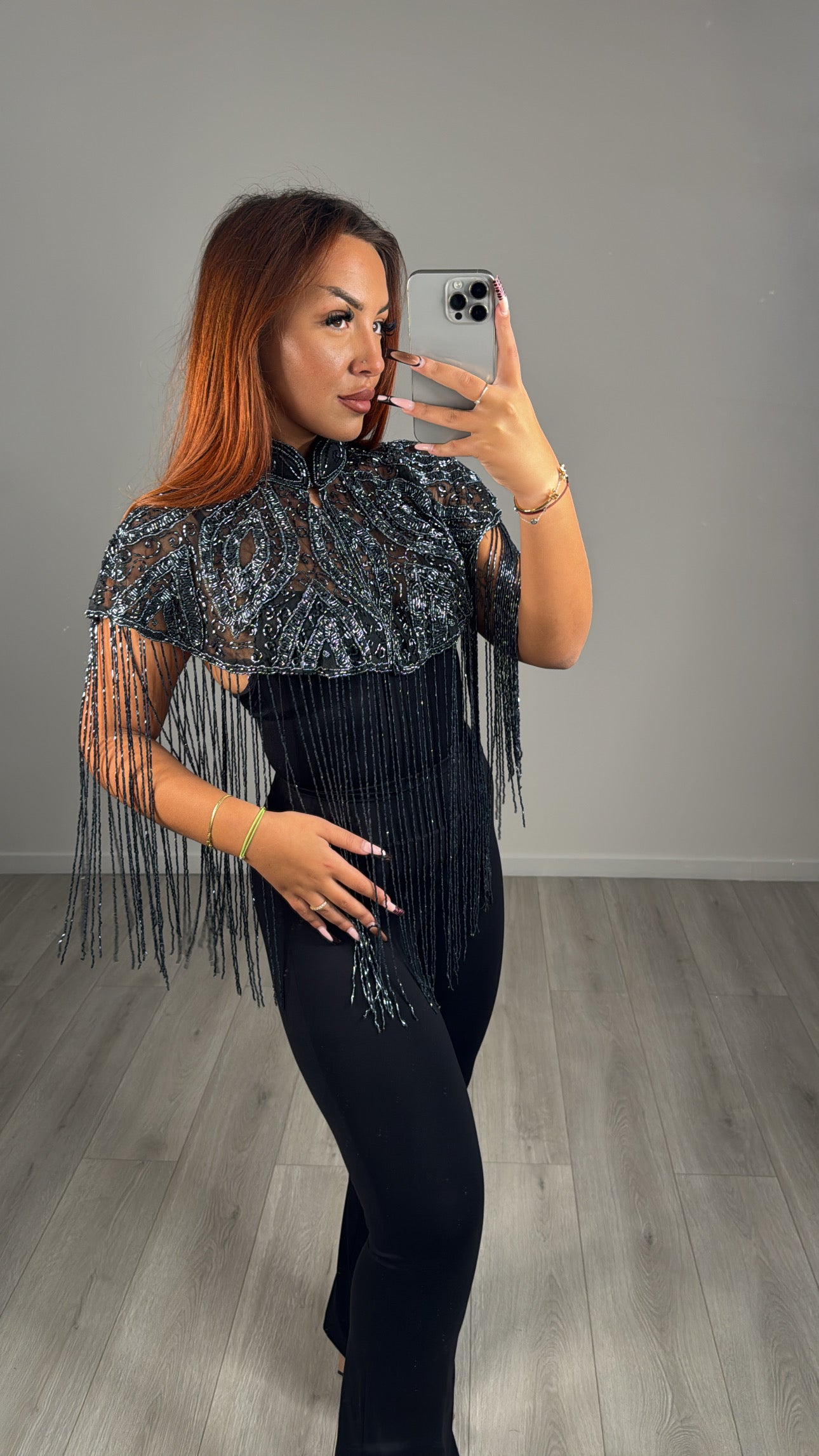 Poncho en perles – Création artisanale faite main 2