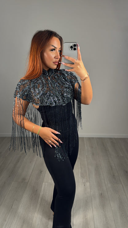 Poncho en perles – Création artisanale faite main 2