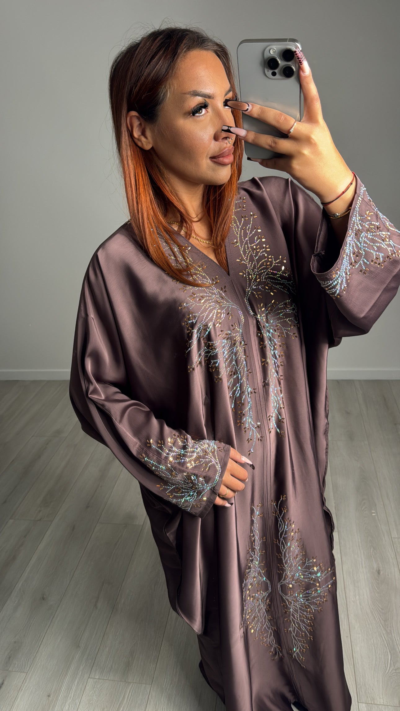 Abaya Cristal Mauve